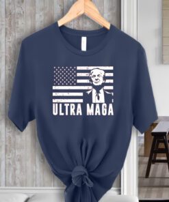 Ultra Maga Donald Trump Usa Flag ShirtS