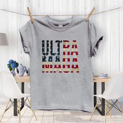 Ultra Maga USA Flag T-ShirtS