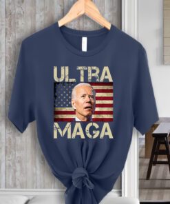 Ultra Maga Usa Flag Joe Biden Funny ShirtS