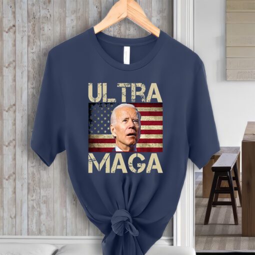 Ultra Maga Usa Flag Joe Biden Funny ShirtS