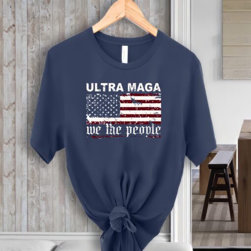 Ultra Maga We The People USA Flag Vintage ShirtS