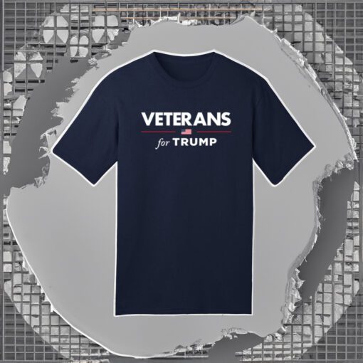 Veterans for Trump Navy Premium Cotton T-Shirt