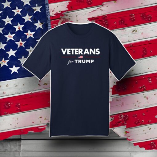 Veterans for Trump Navy Premium Cotton T-Shirts