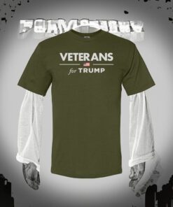 Veterans for Trump Olive 100% Cotton Shirts