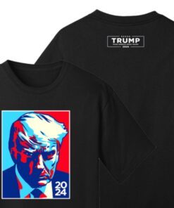 Trump Colorblock Black Cotton Shirt Back