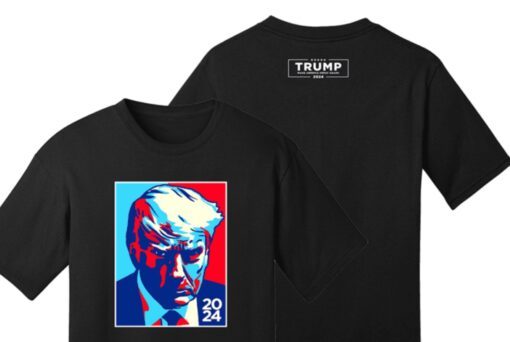 Trump Colorblock Black Cotton Shirt Back