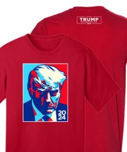 Trump Colorblock Red Cotton T-Shirts Back