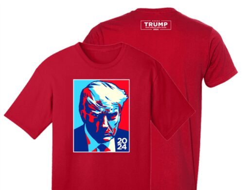 Trump Colorblock Red Cotton T-Shirts Back