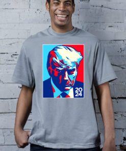 Trump Colorblock White Cotton Shirt