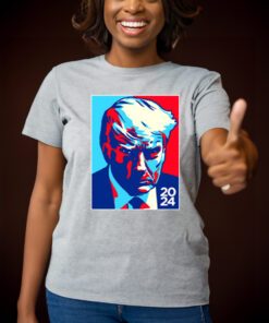 Trump Colorblock White Cotton T-Shirts