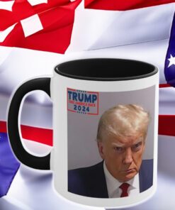 Trump Mug Shot Trump 2024 Mugs - 11oz Mug with Official and Iconic Mug Shot and Campaign Logo Unique Collectible