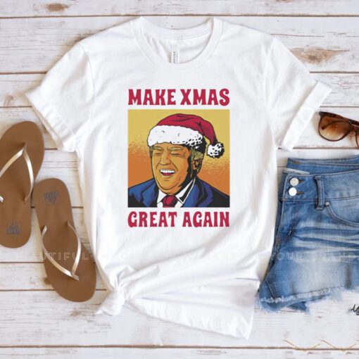 Trump make Christmas great again funny Christmas T-shirts