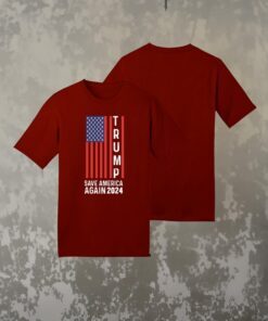 Vertical Flag Save America Again Trump 2024 Shirts