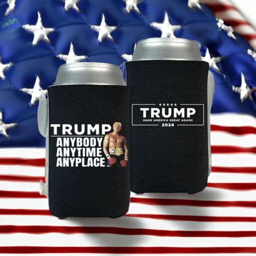 Trump Maga Anybody Anytime Anyplace Black Beverage Cooler