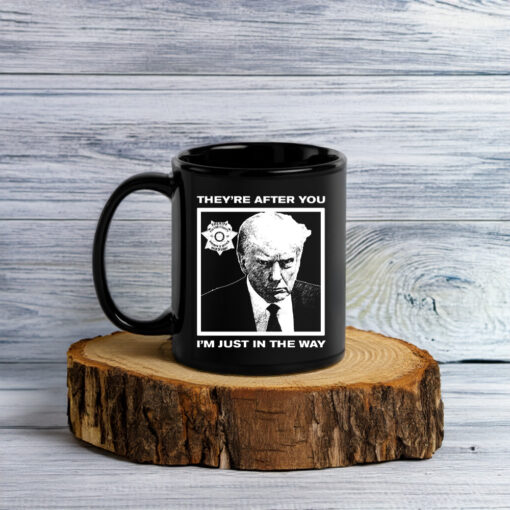 Howie Carr Wearing Trump Mugshot They're After You I'm Just In The Way Mug