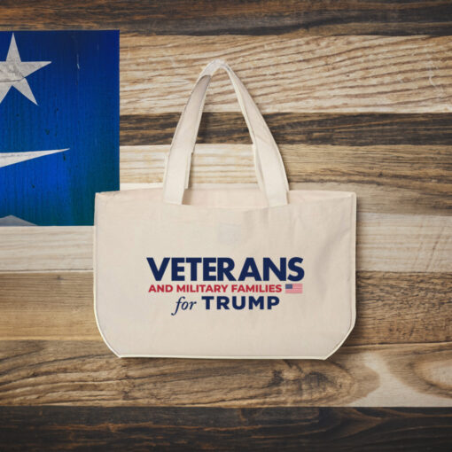 Veterans and Military Families for Trump Canvas Tote Bag