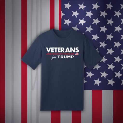 Veterans and Military Families for Trump Navy T-Shirt