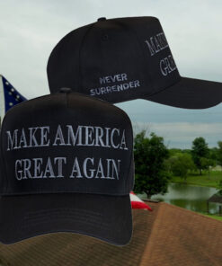 Donald J. Trump Never Surrender Black MAGA Hat3