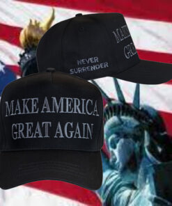 Official MAGA Gear MAGA Never Surrender Black Hat