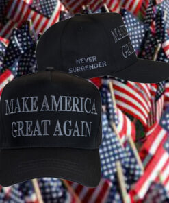 Official MAGA Gear MAGA Never Surrender Black Hat2