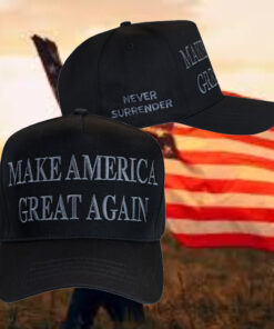 TRUMP NEVER SURRENDER BLACK MAGA Hat To Stand Against This Injustice!1