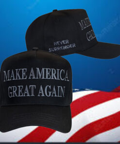 Trump Never Surrender Black MAGA 47 Hat2