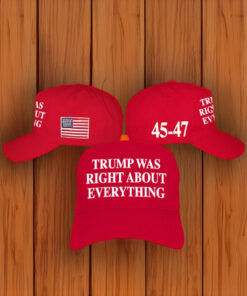 Trump Was Right About Everything Hat Caps