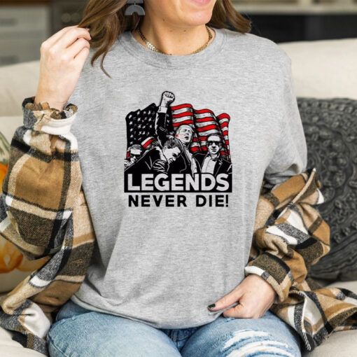 Donald Trump 2024 Fight T-Shirt NEVER DIE! LEGENDS6