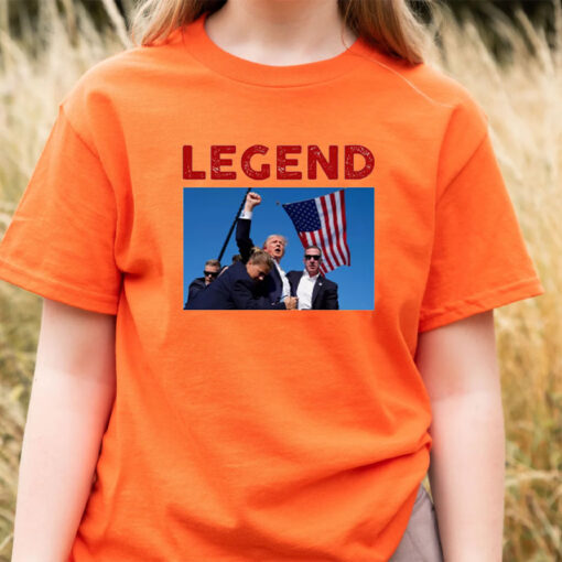 Donald Trump Shot T-SHIRT- LEGEND , Support T-Shirts, TRUMP 20241