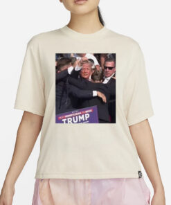 Donald Trump T-Shirt 2024 - T-Shirt Trump Never give up3