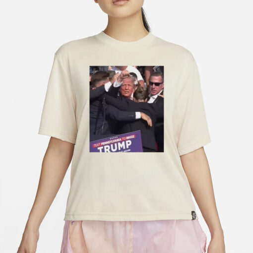 Donald Trump T-Shirt 2024 - T-Shirt Trump Never give up3