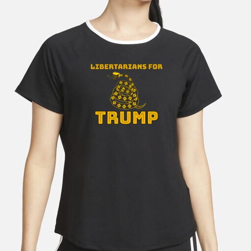 Libertarians For Trump Gadsden T-Shirt2