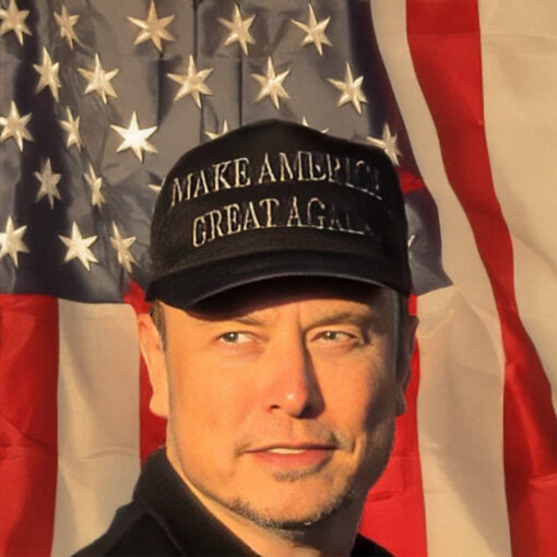 Never Surrender Black MAGA Elon Musk Hat US