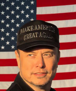 Never Surrender Black MAGA Elon Musk Hat USA