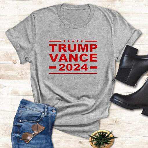 Trump Vance 2024 For President VP USA Election Patriotic Premium T-Shirt3