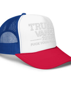 Trump Vance Trucker Hat, Trump Vance Hat, Trump Vance 2024 Hat, Red Trump Trucker Hat, Trump Hat, Fuck Your Feelings Trucker Hat, Red Hat