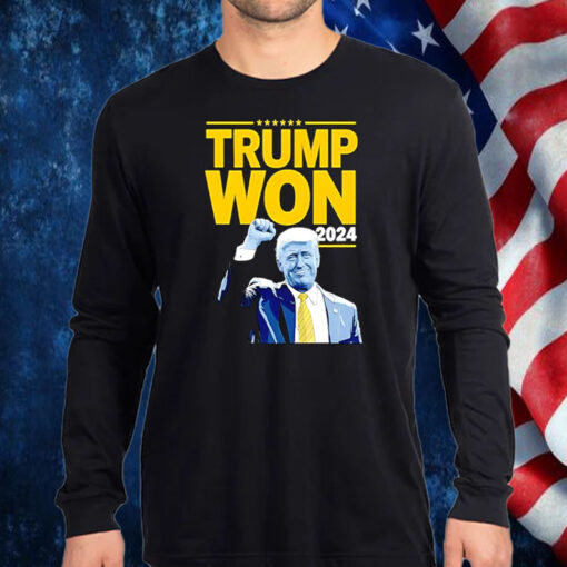 2024 Trump won Shirt, Hoodie, Sweatshirt, Long Sleeve and Tank Top