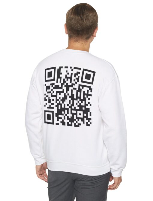 TRUMP DANCING QR CODE Crewneck Sweatshirts