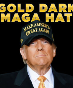 gold maga hat